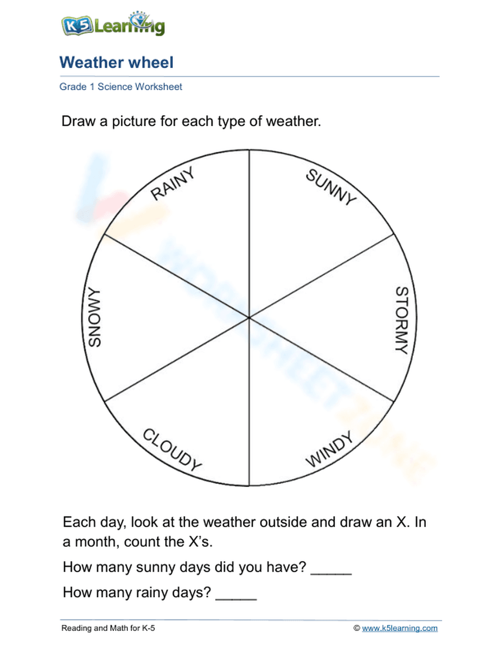 Weather Wheel - Page 1
