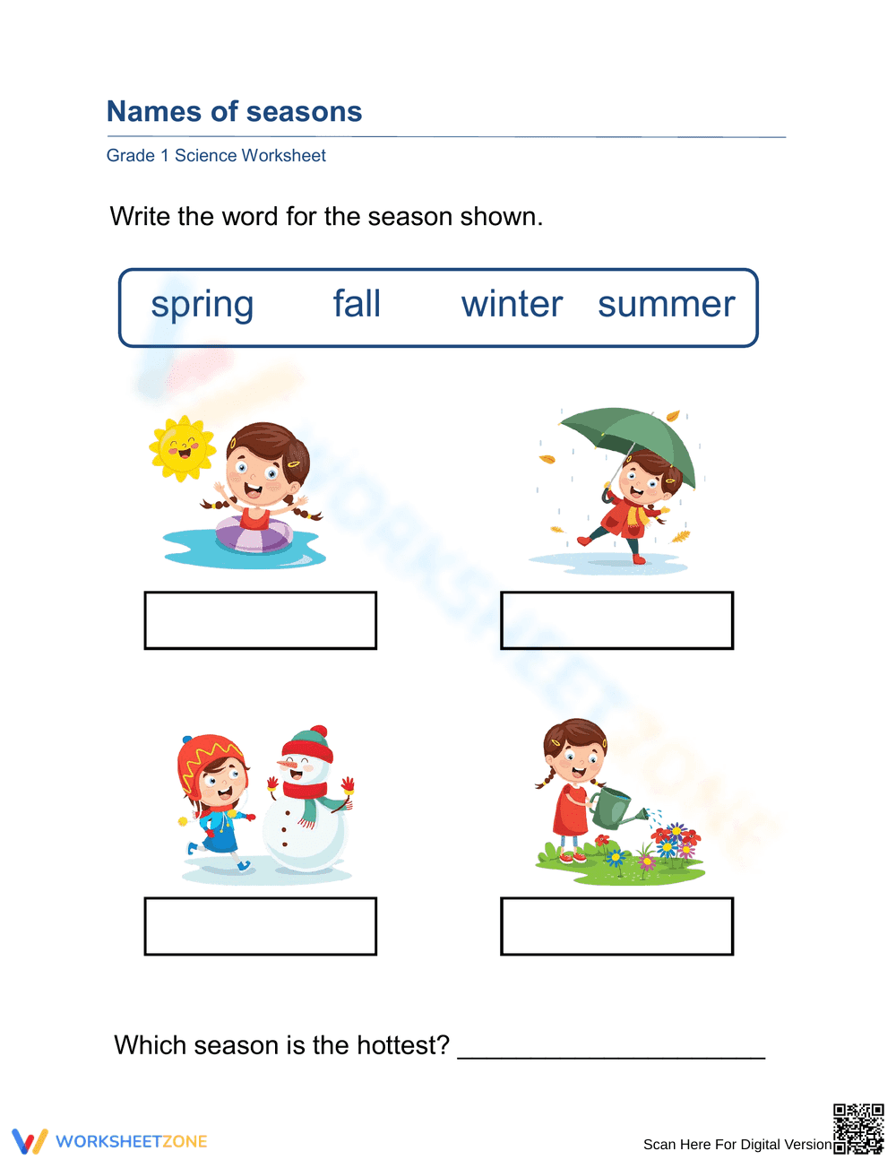 Learning the Names of the Seasons - Page 1