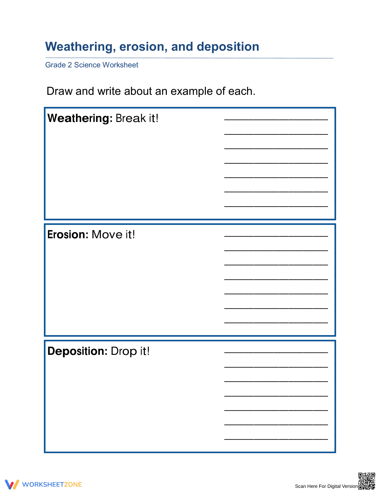 Weathering & Erosion: Essential Grade 2 Science Worksheet - Page 1