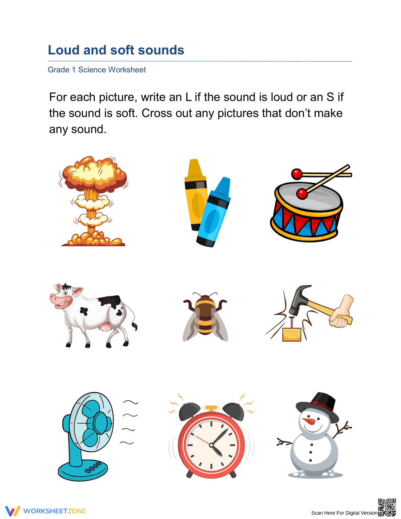 Exploring Loud and Soft Sounds for Science Practice - Page 1