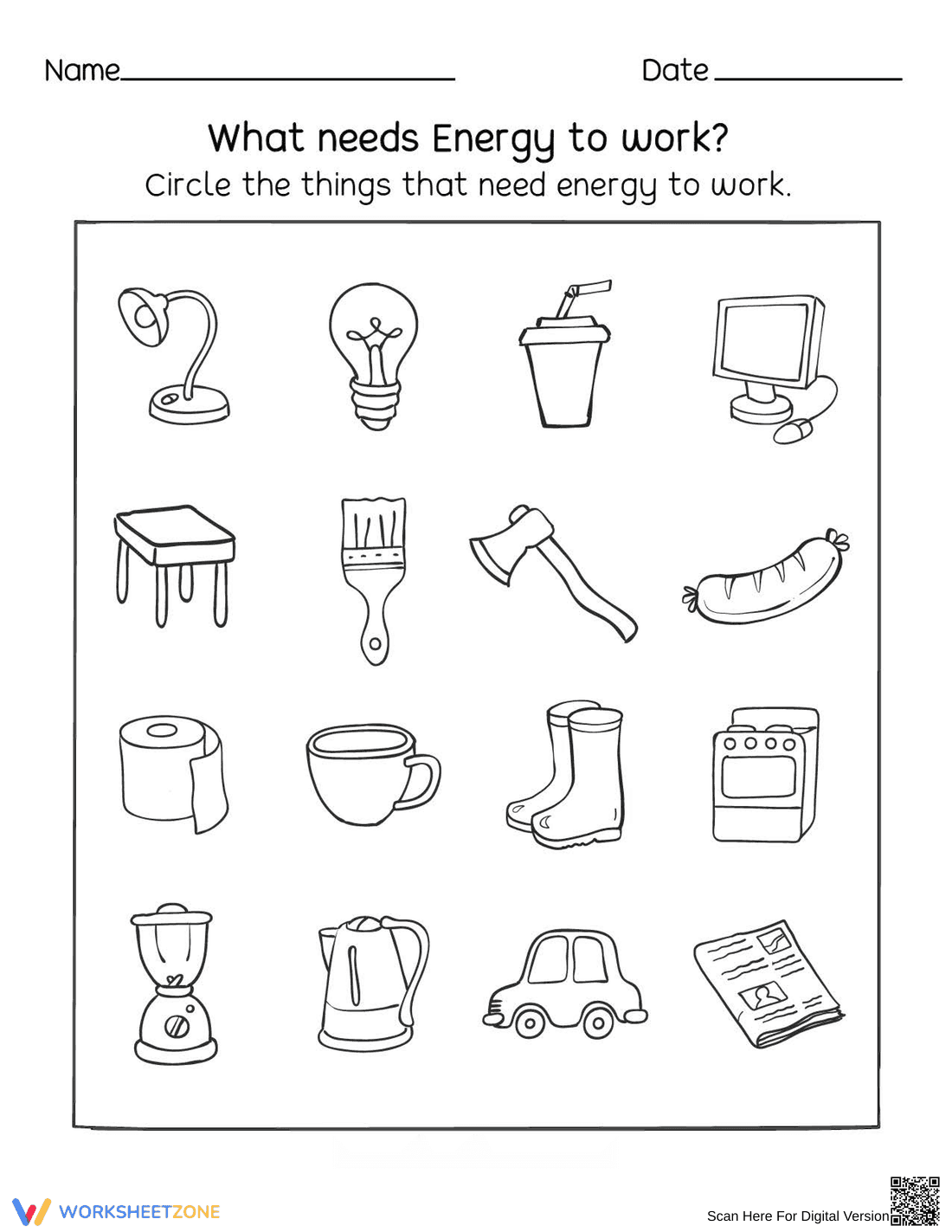 What Needs Energy to Work? - Page 1