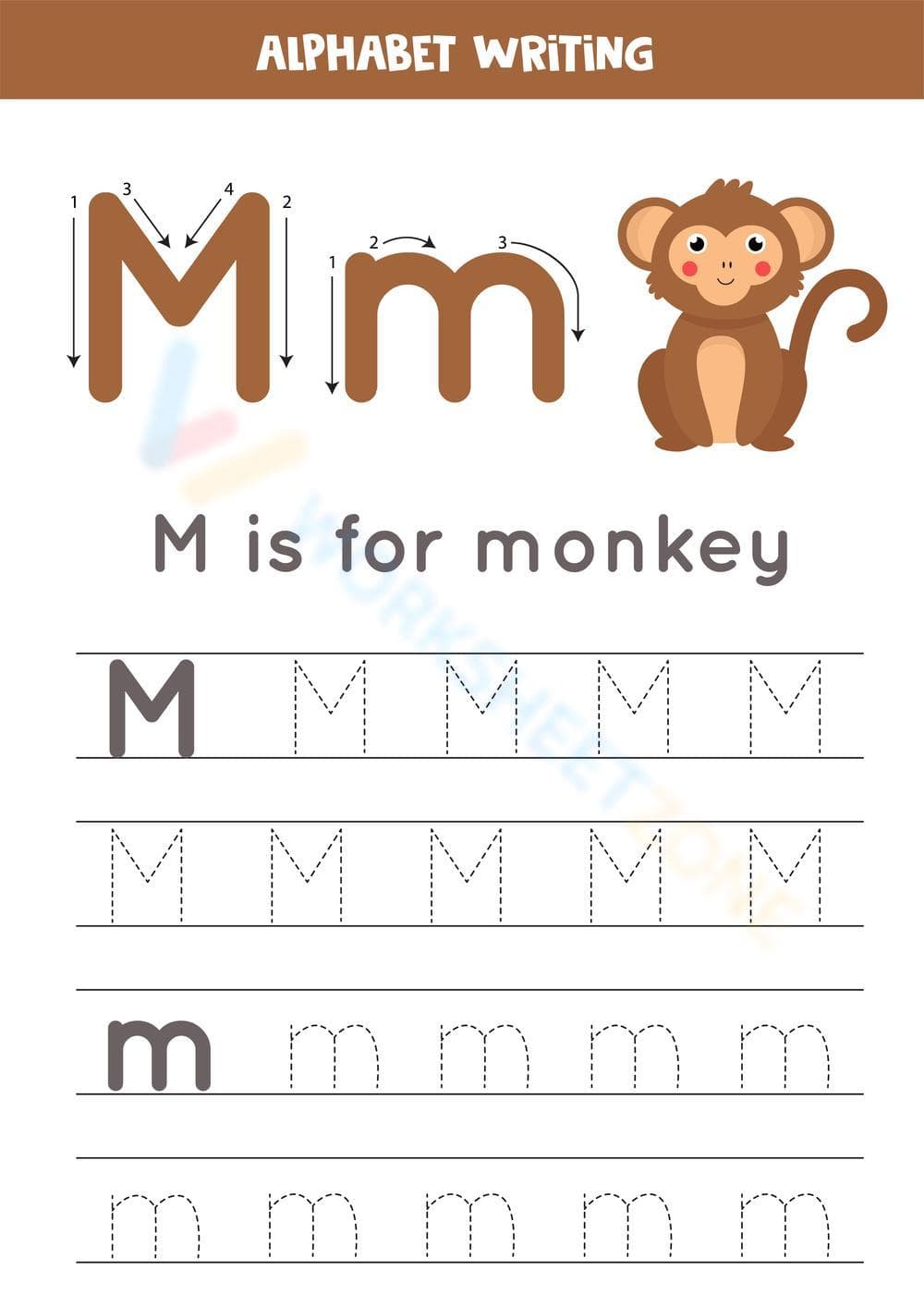 Alphabet Writing - M - Page 1