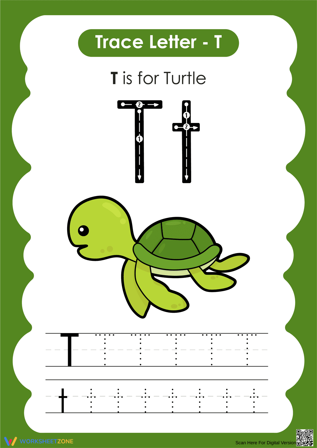 Letter T Tracing Worksheet | Essential Grade K-1 Ready - Page 1