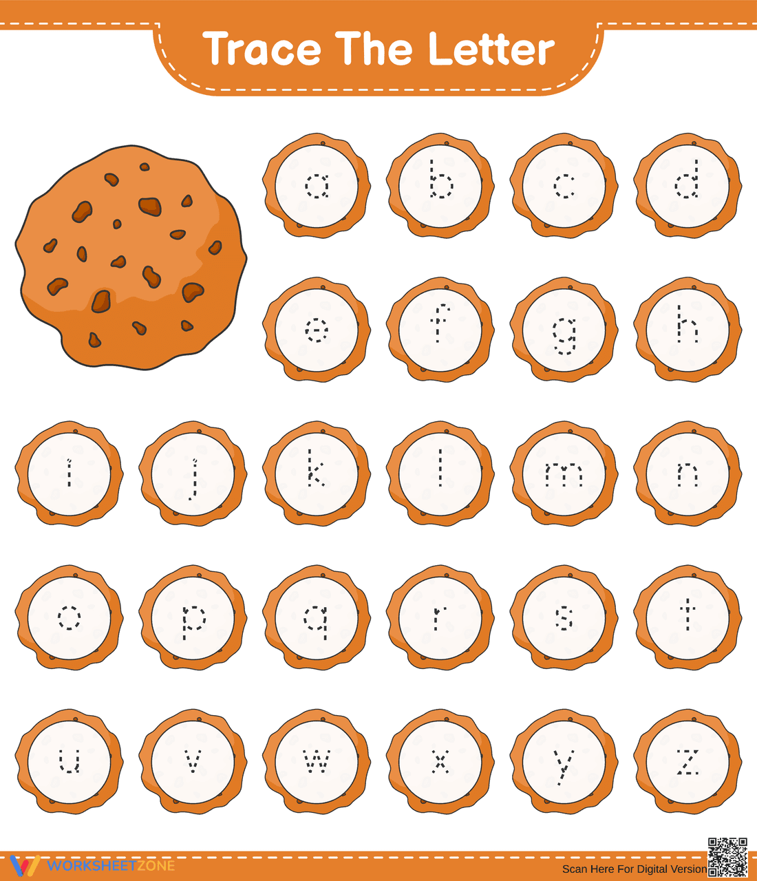Printable Alphabet Tracing Worksheet | Grade K ELA - Page 1