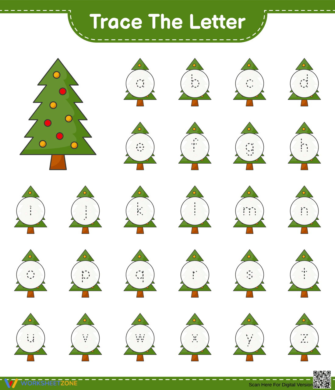 Printable Letter Tracing Worksheet | Grade K ELA - Page 1
