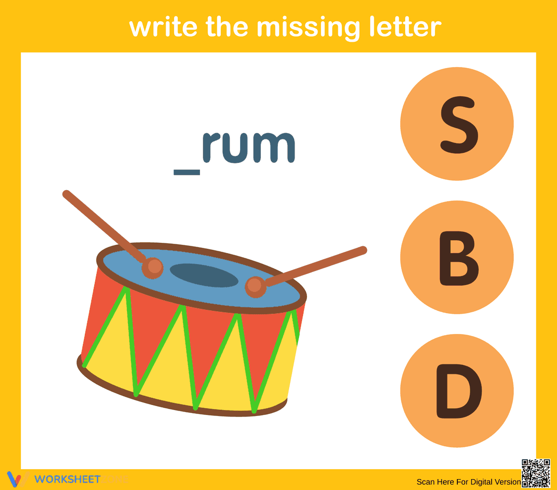 Beginning Sounds Worksheet | Essential Preschool Phonics - Page 1