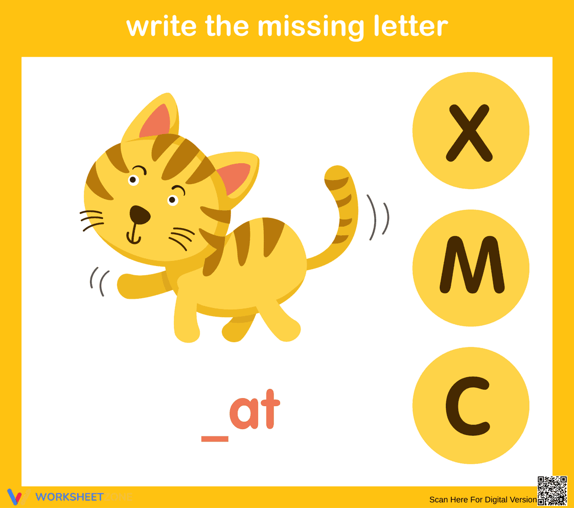 Beginning Sounds Worksheet | Essential Preschool Phonics - Page 1