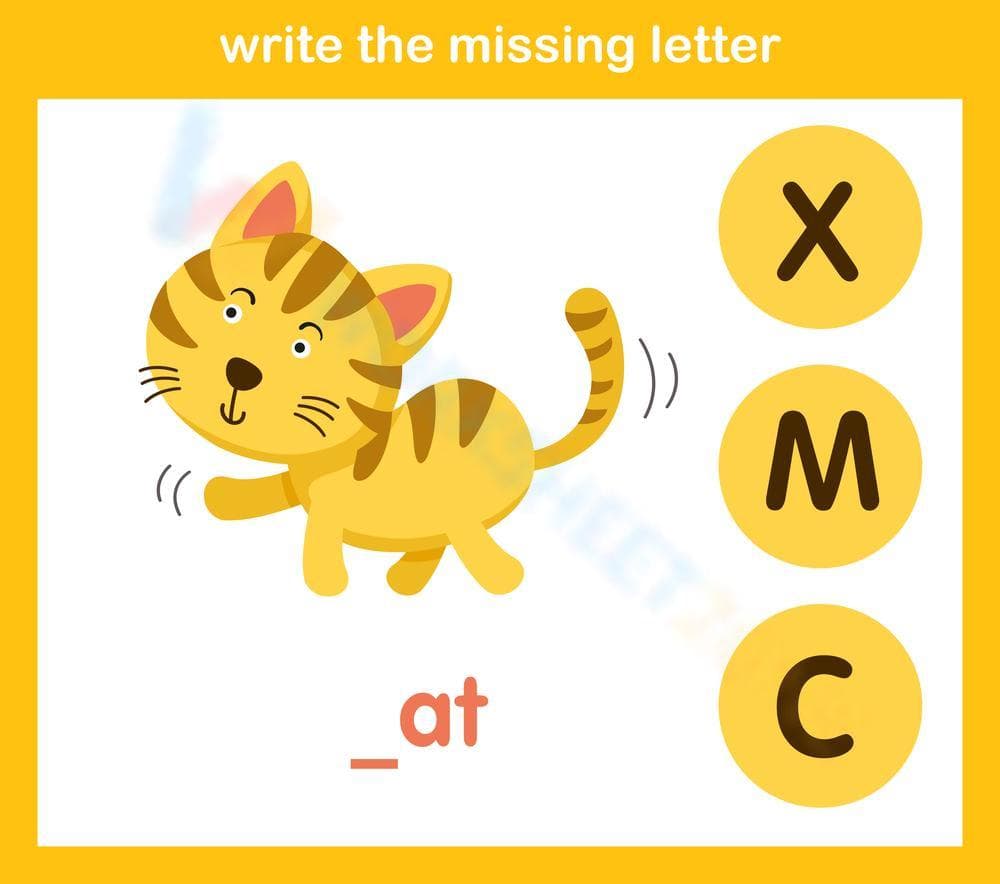 Beginning Sounds Worksheet | Essential Preschool Phonics - Page 1