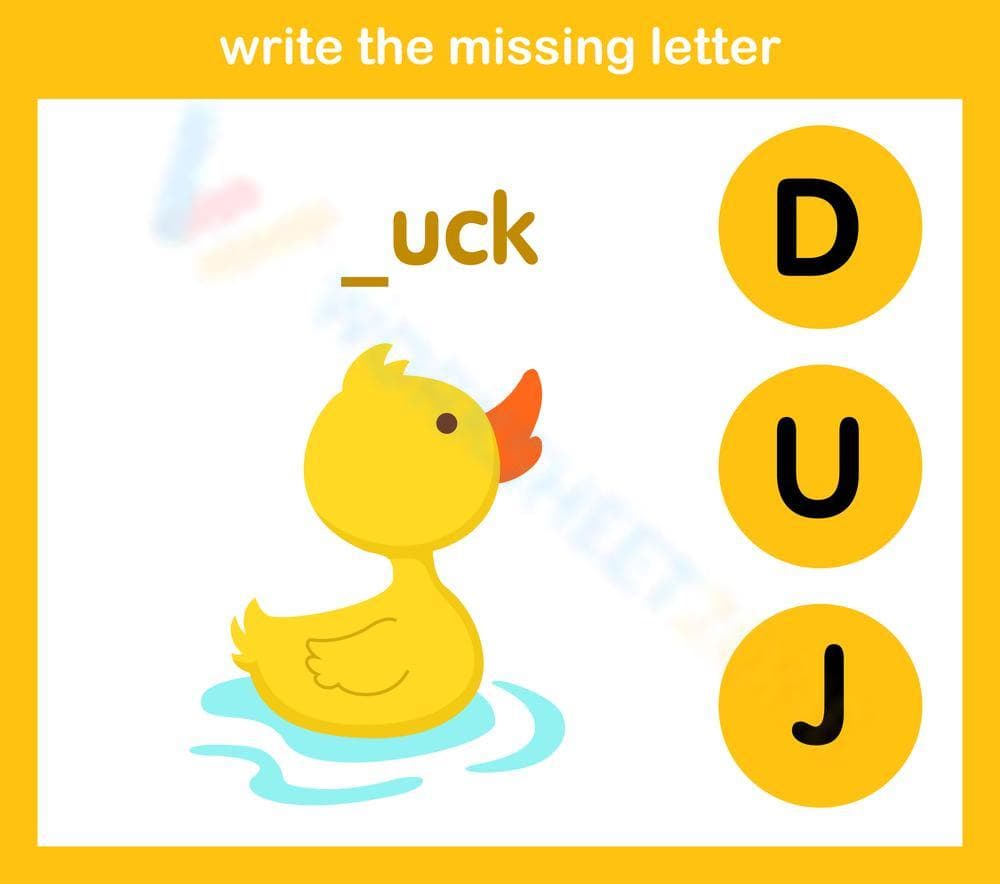 Write the missing letter 47 - Page 1