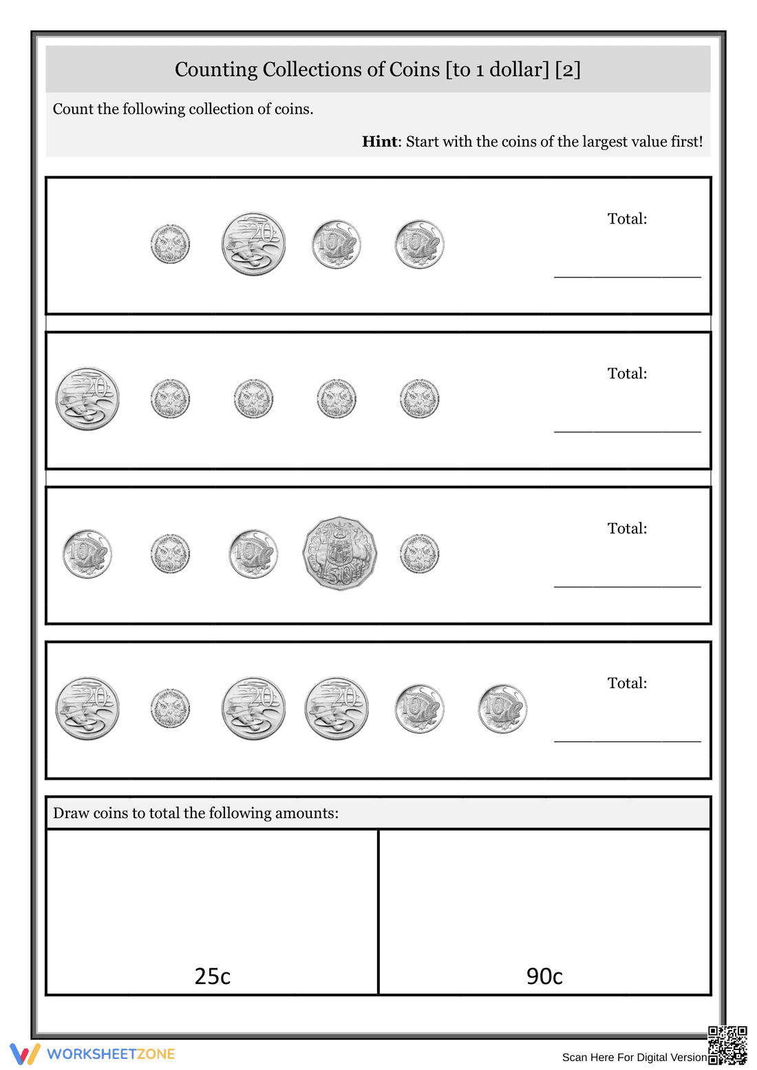Counting Coins Collection - Page 1