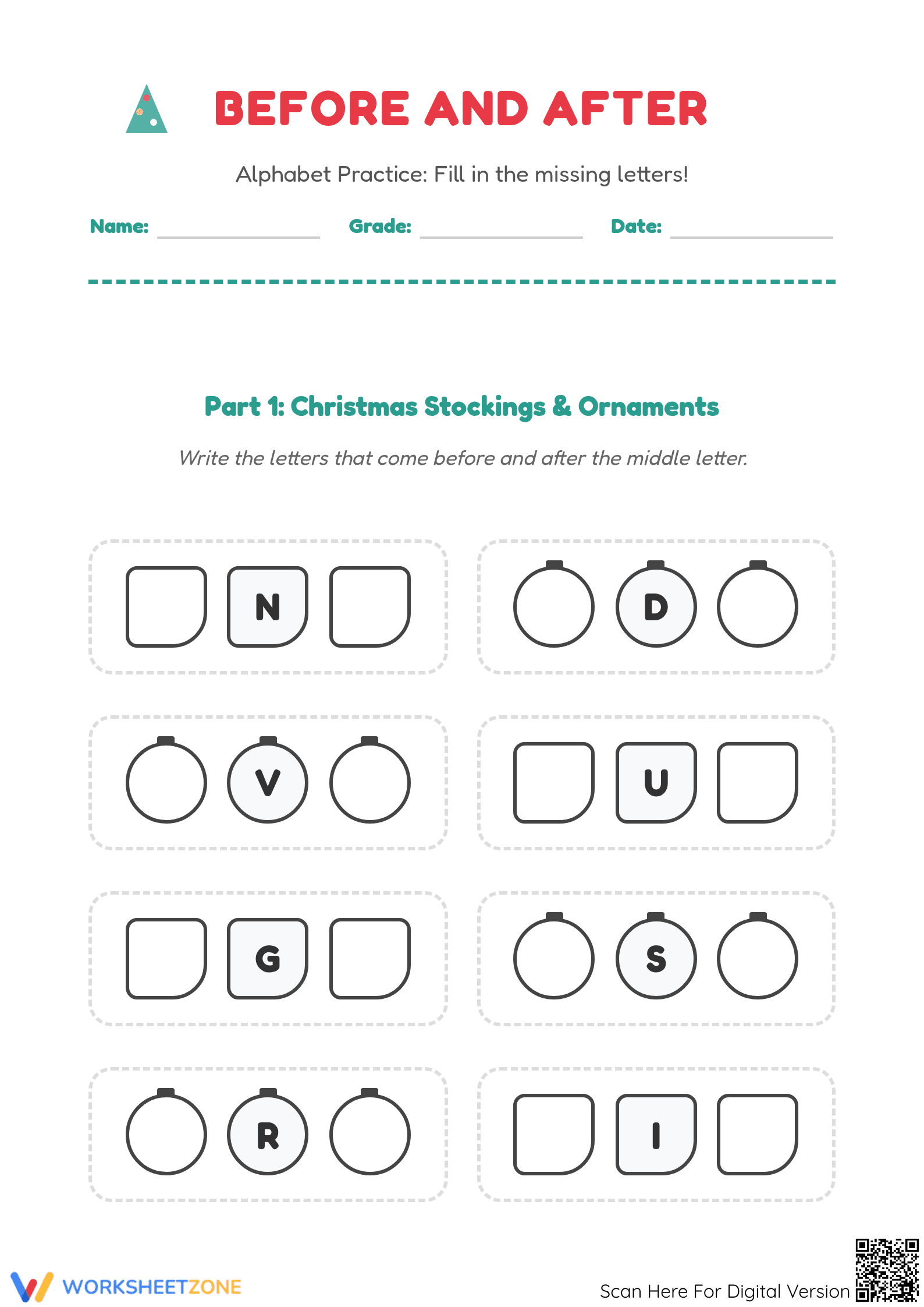 Alphabetical Order Worksheet | Preschool Essential - Page 1