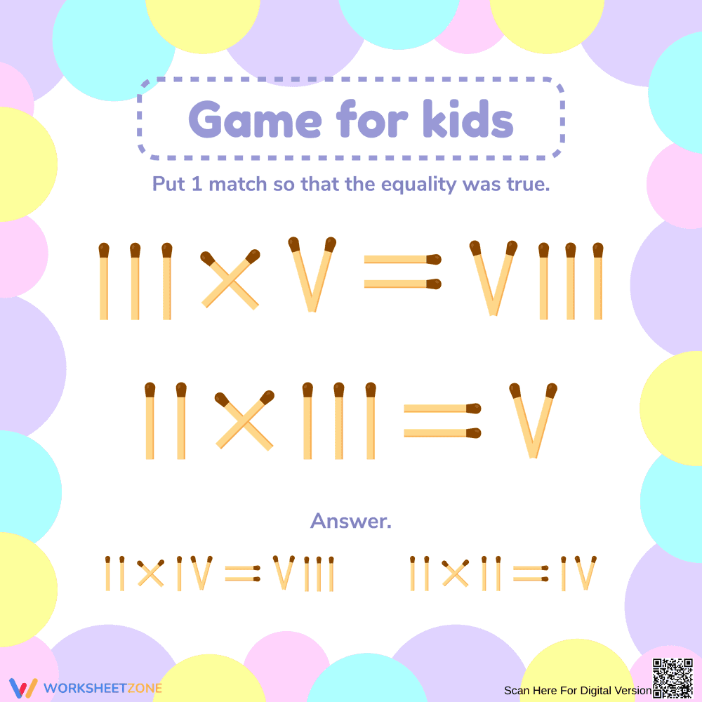 Roman Numerals Learning Game - Page 1