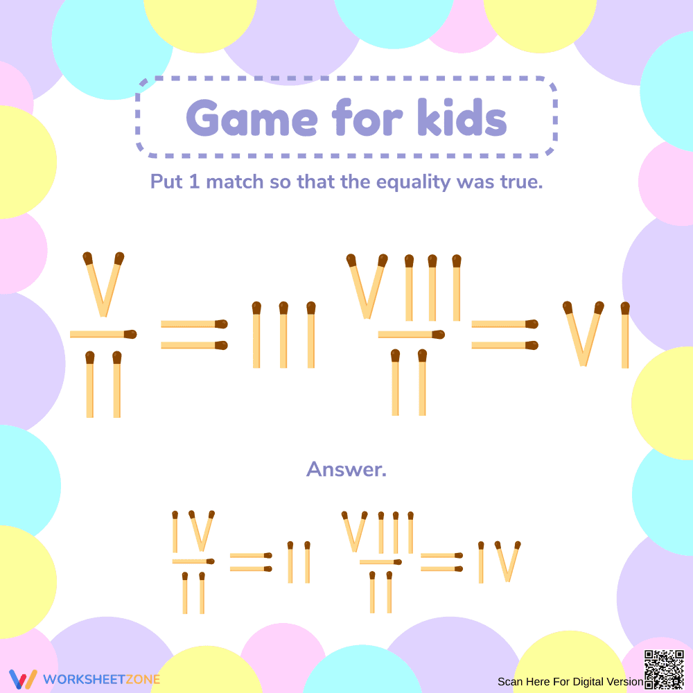 Interactive Roman Numerals Game Worksheet - Page 1