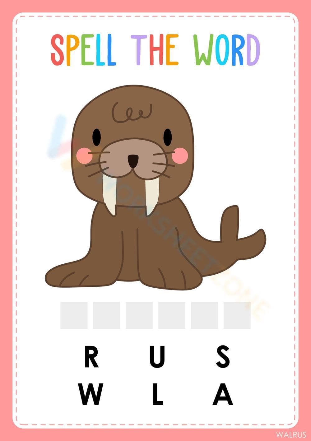 Animal words 29 - Page 1