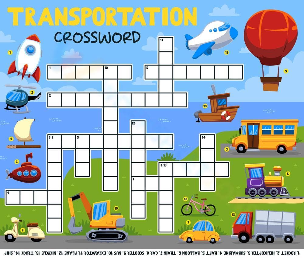 Transportation Crossword - Page 1
