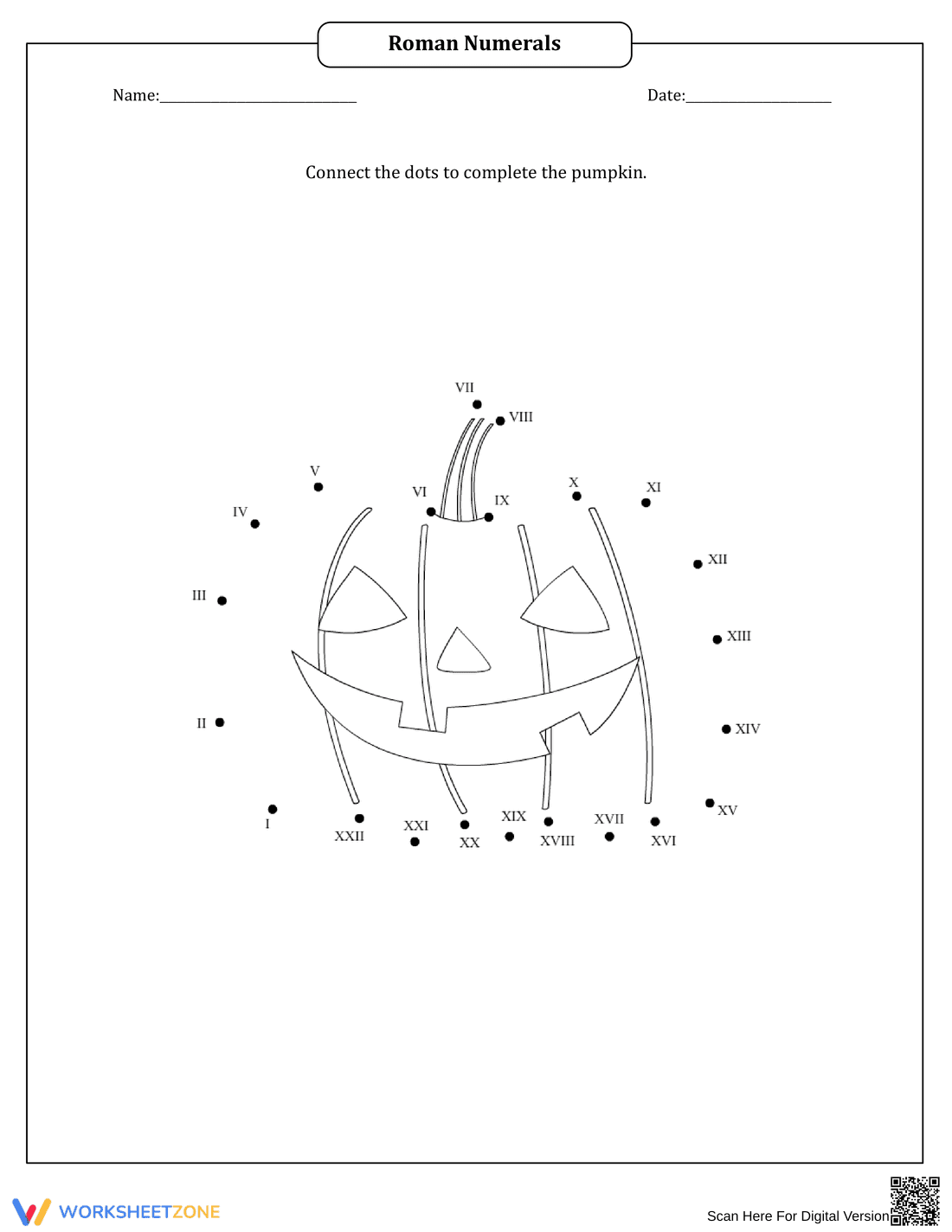 Christmas Tree Dot to Dot Worksheet for Fun - Page 1