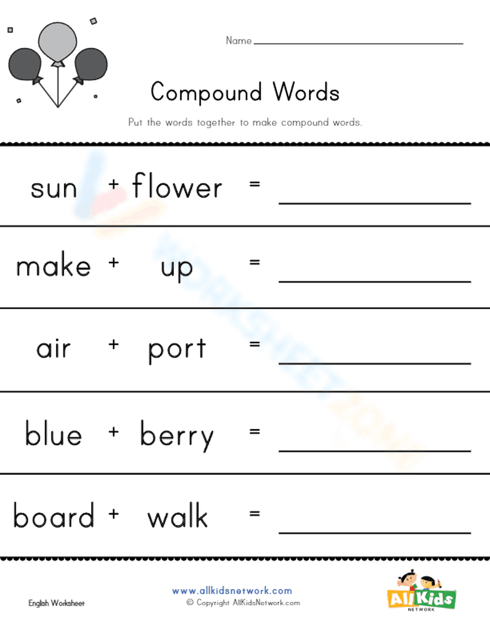 Compound words 1 - Page 1
