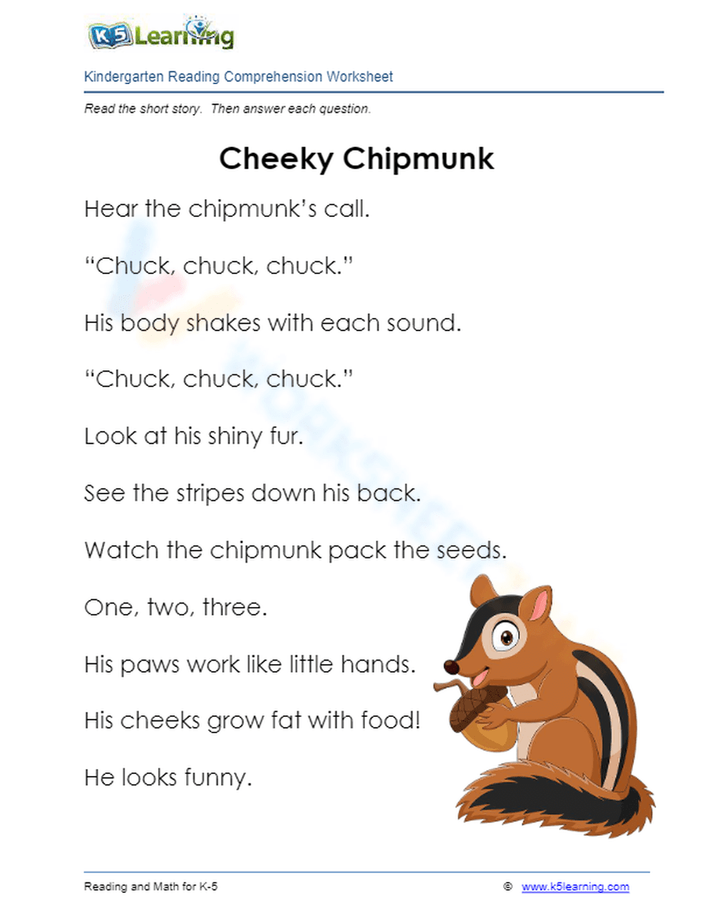 Cheeky Chipmunk - Page 1