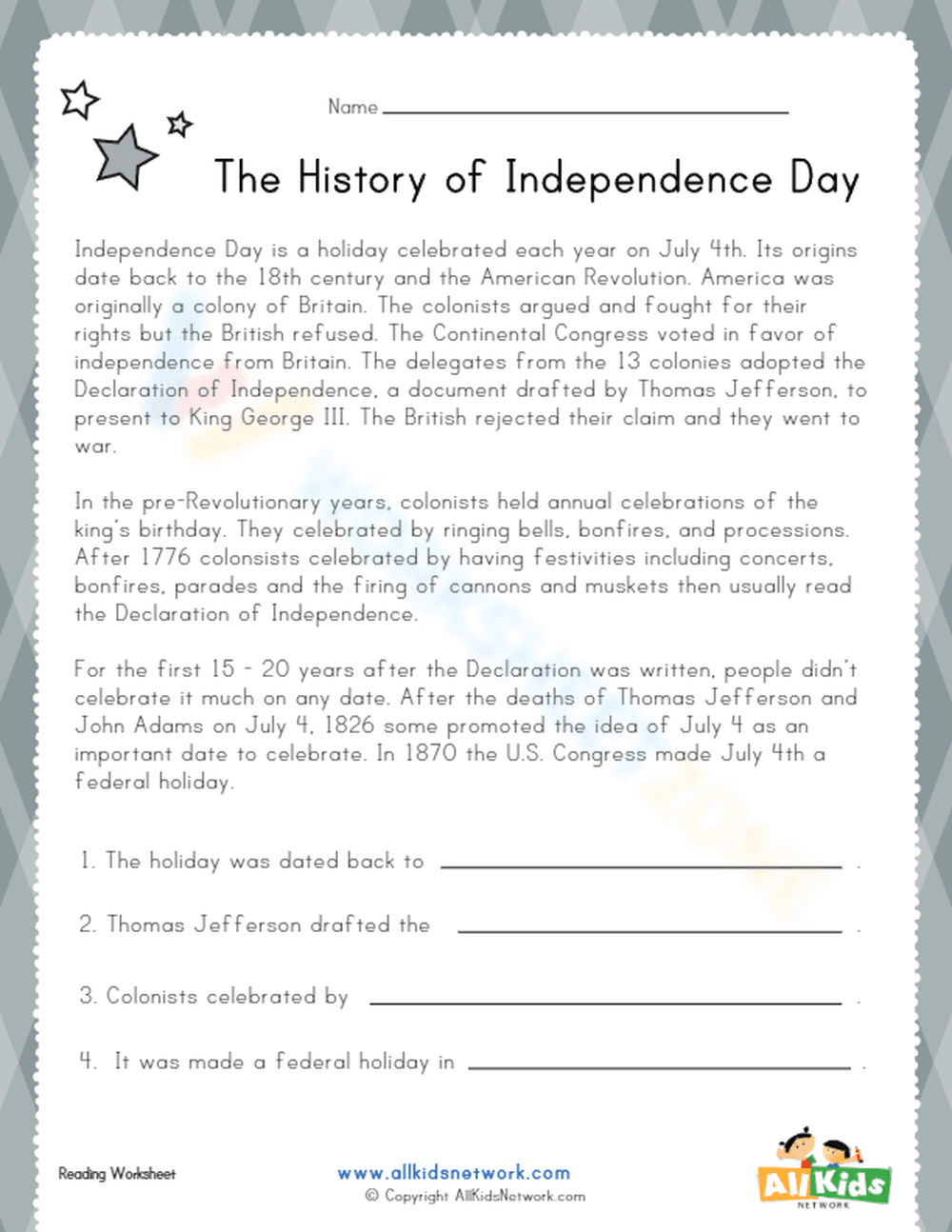 The History of Independence Day - Page 1