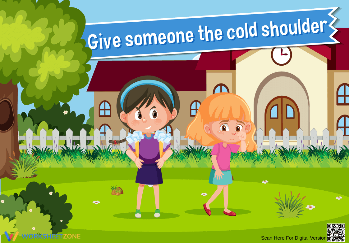 Idiom Worksheet: Cold Shoulder | Grade 4-6 Essential - Page 1