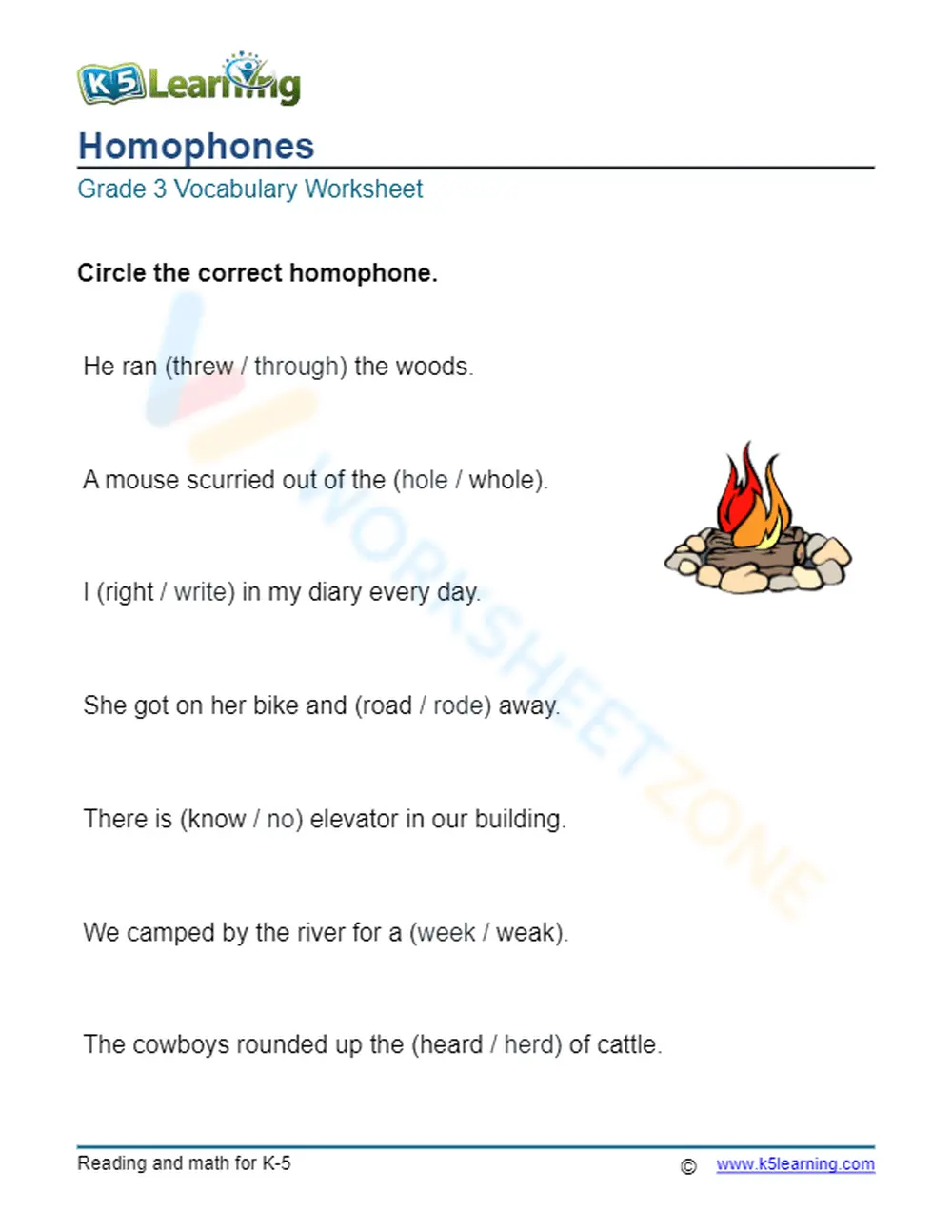 Grade 1 Homophones Worksheet | Essential Printable - Page 1