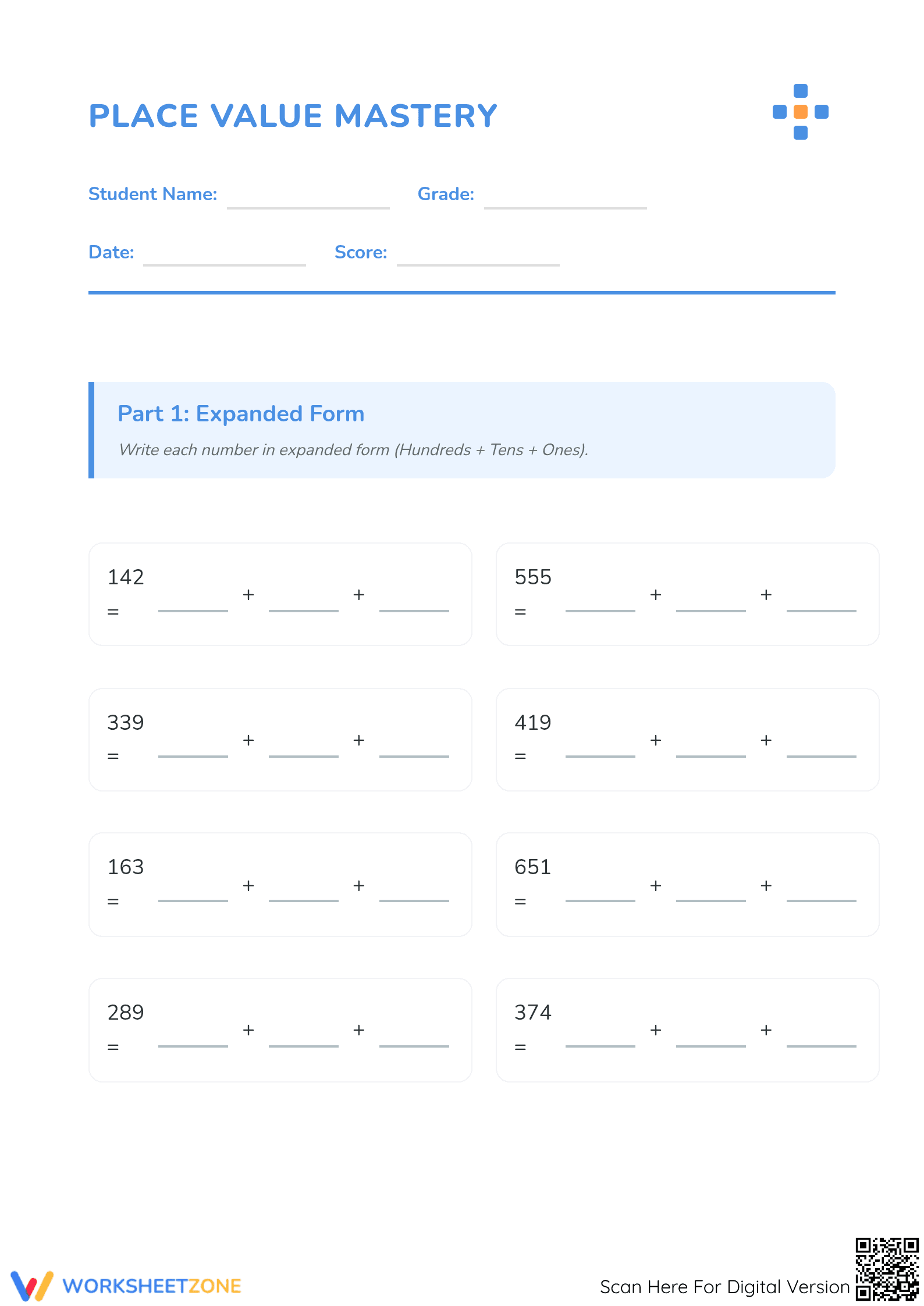 Grade 2 Place Value Mastery — Essential Printable Worksheet - Page 1
