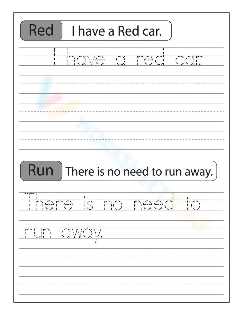 Enhance Writing Skills with Sentence Tracing - Page 1