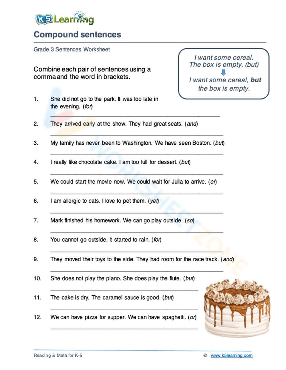 Compound sentences 4 - Page 1