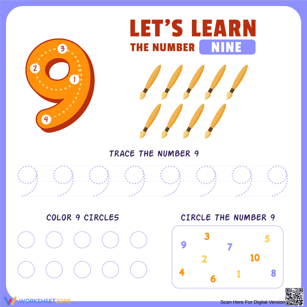 Fun Elementary Counting Worksheet for Early Math Skills - Page 1
