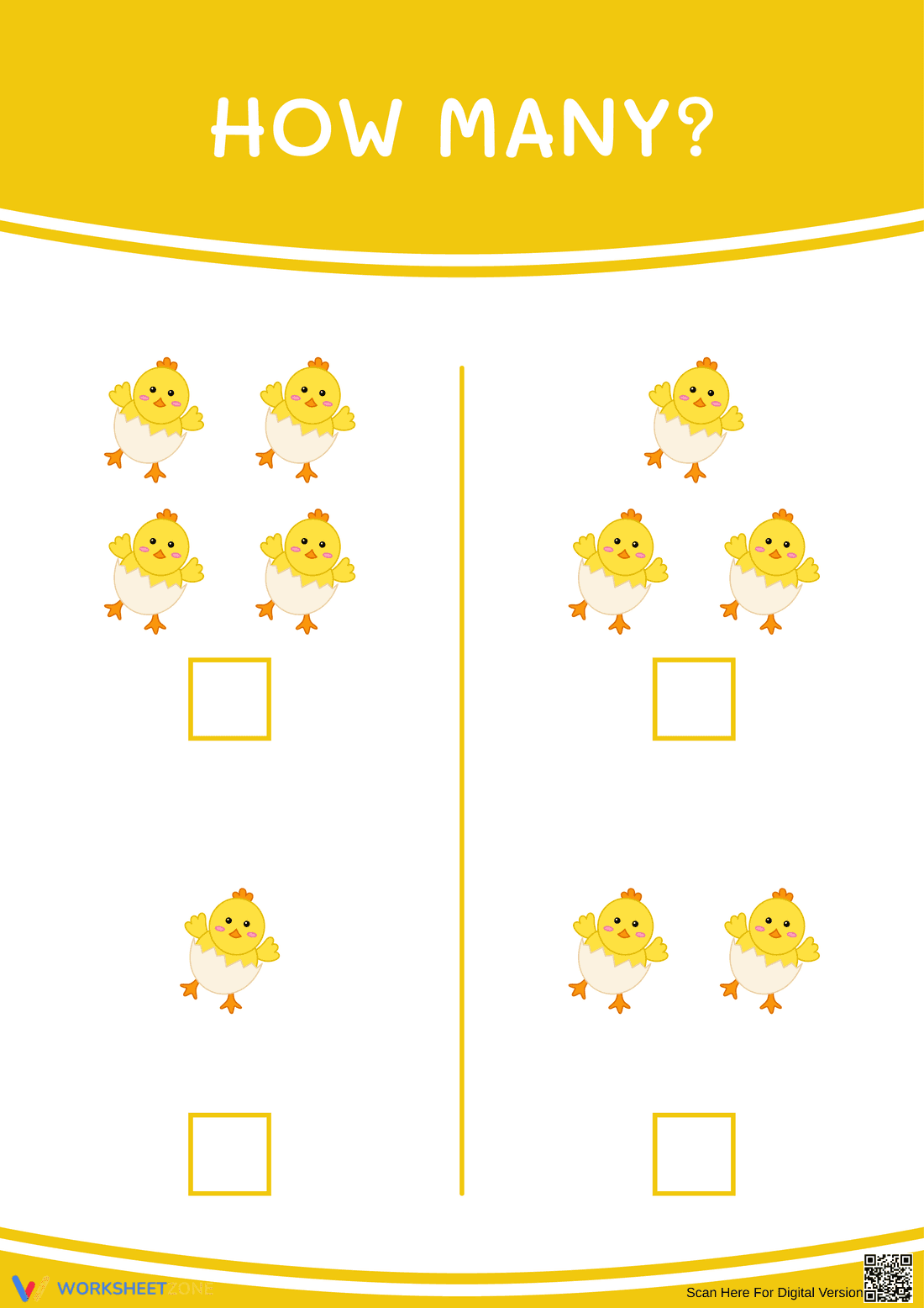 Engaging Count and Learn Worksheet for Students - Page 1