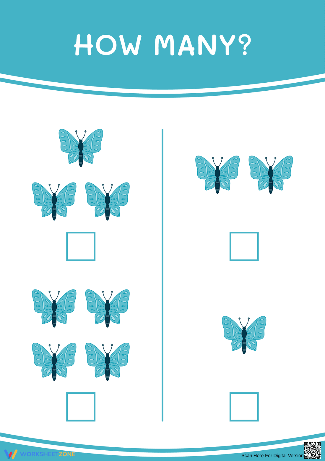 Improve Numbers Counting Skills with This Worksheet - Page 1
