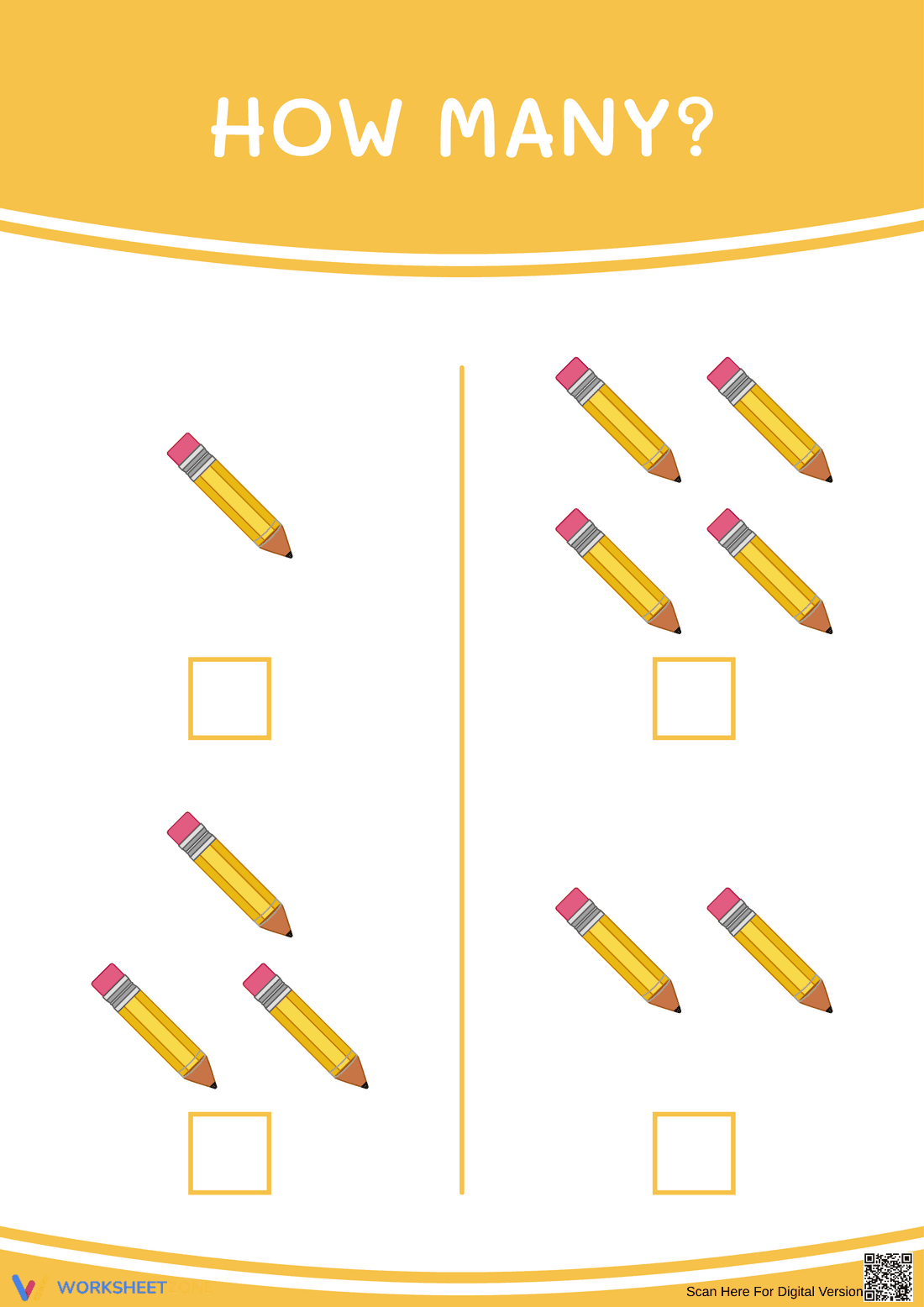 Engaging Counting Practice Worksheet for Children - Page 1
