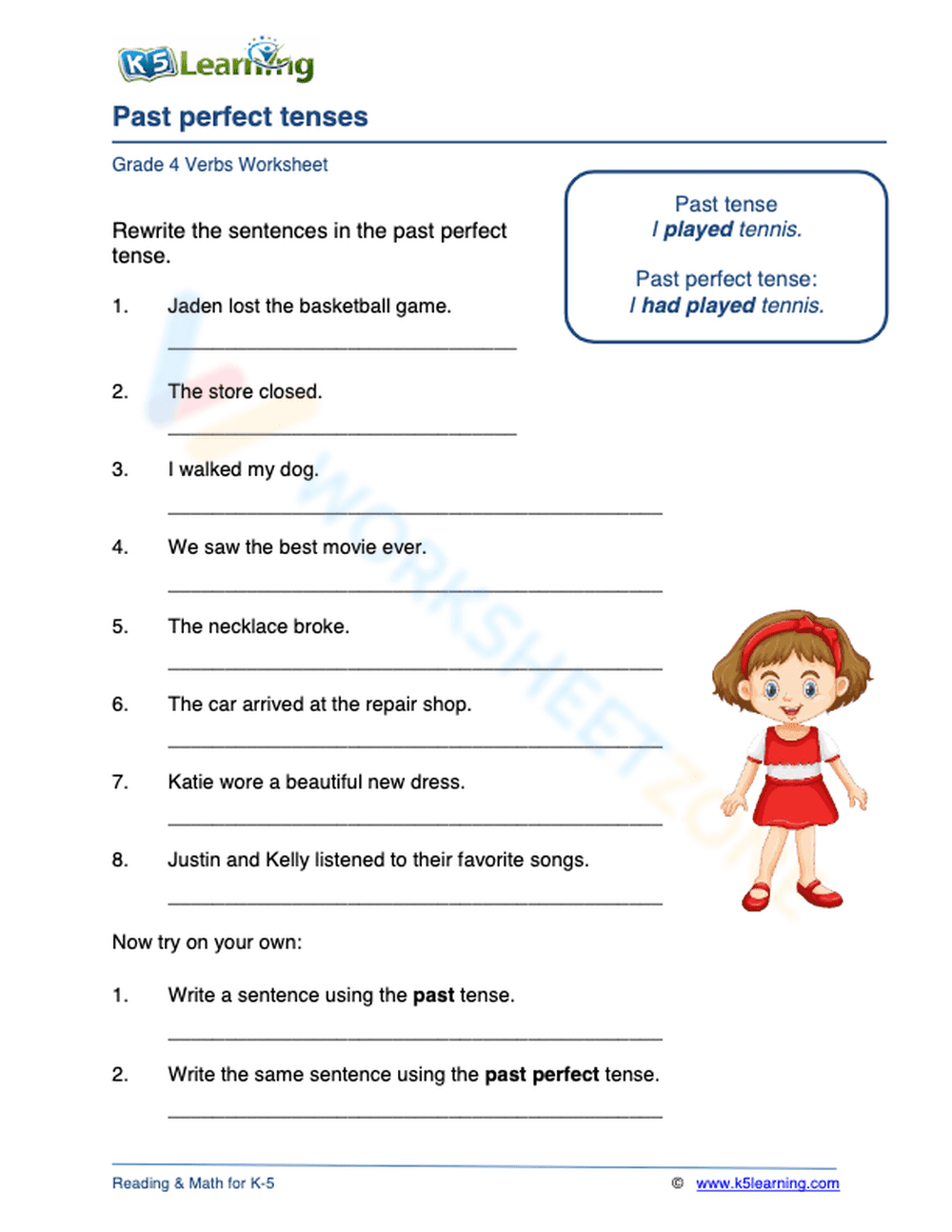 Past perfect tenses 3 - Page 1
