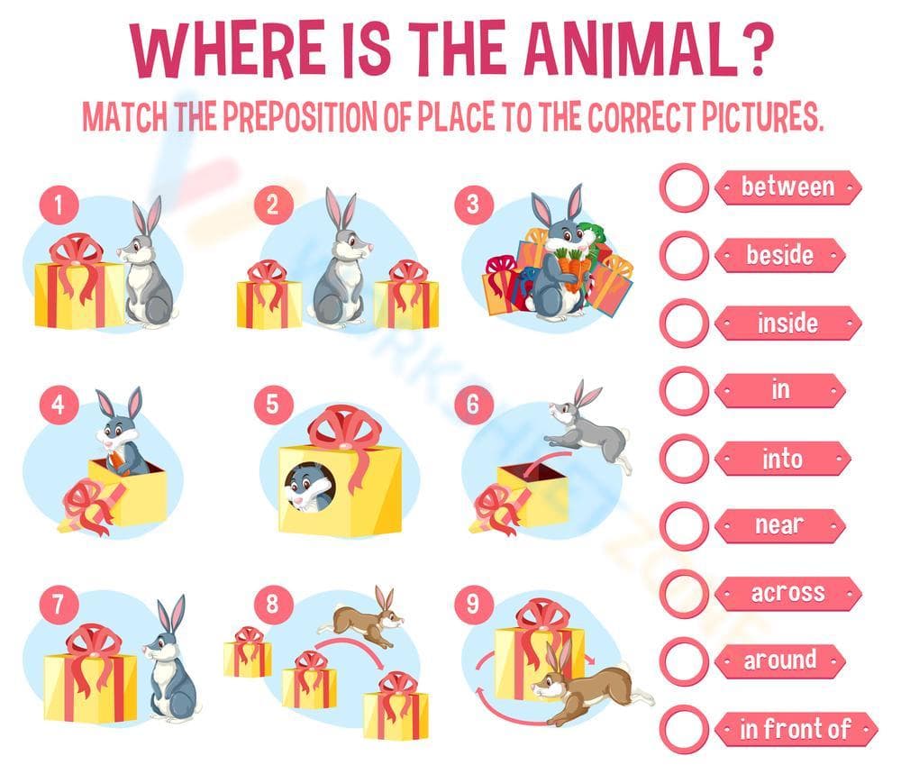 Printable Prepositions Worksheet | Preschool ELA - Page 1