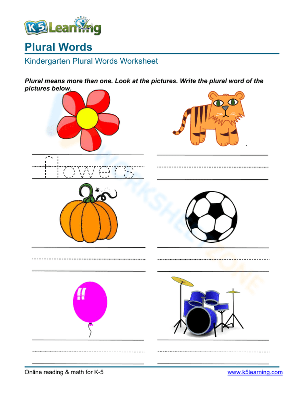 Plural Words 14 - Page 1