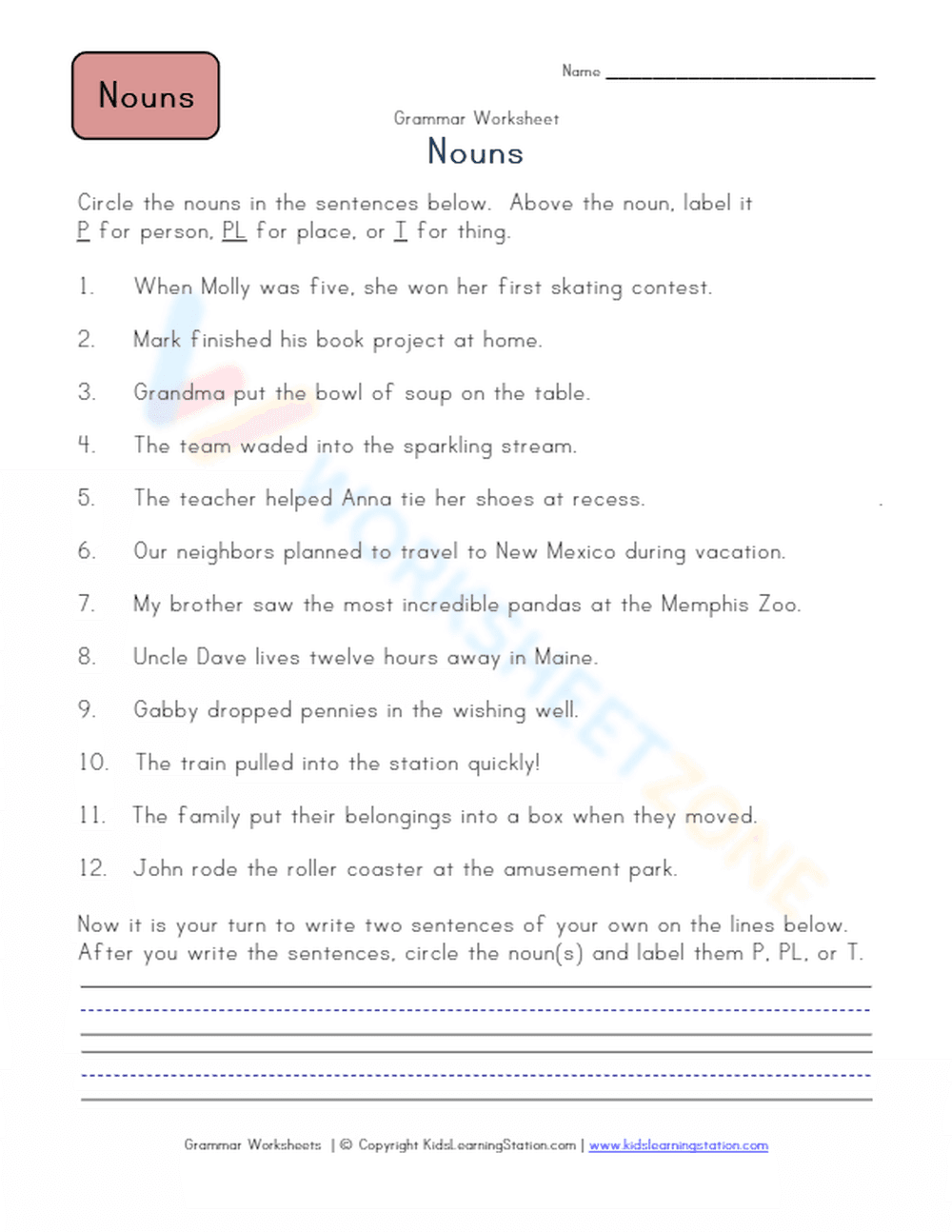 Person, place or thing? 2 - Page 1