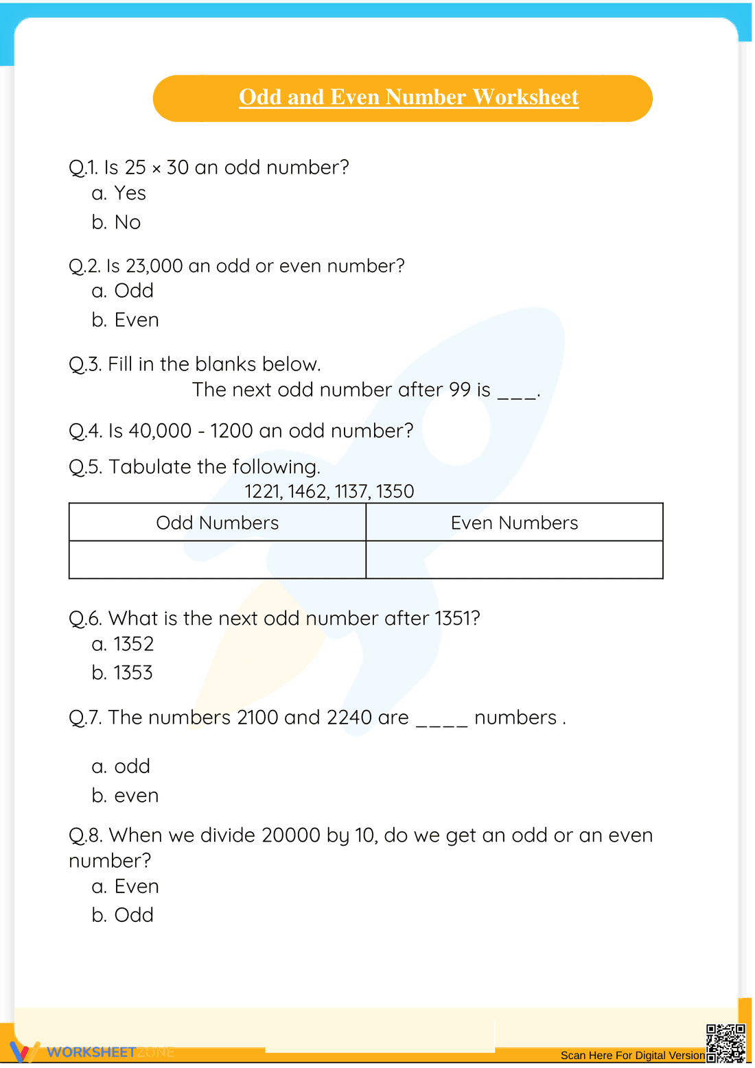 Master Odd and Even Numbers with Practice - Page 1