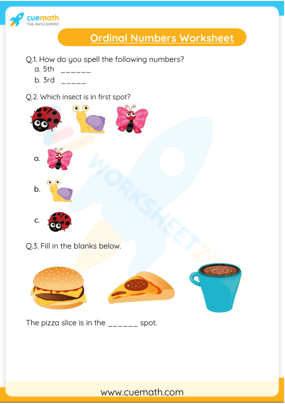 Master Ordinal Numbers with This Practice Sheet - Page 1