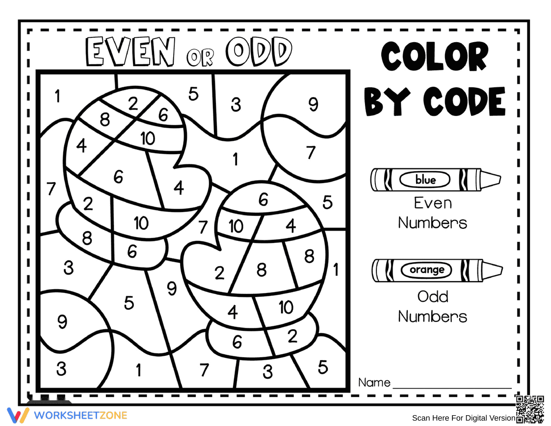 Odd and Even Numbers: Practice Identifying - Page 1