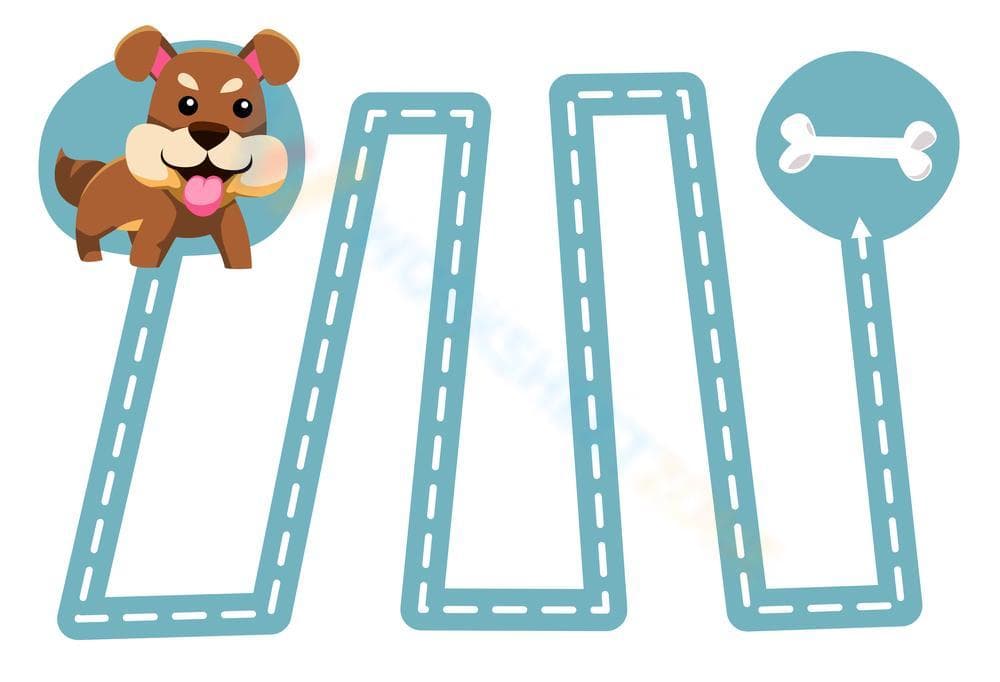 Printable Line Tracing Worksheet | Grade K - Page 1