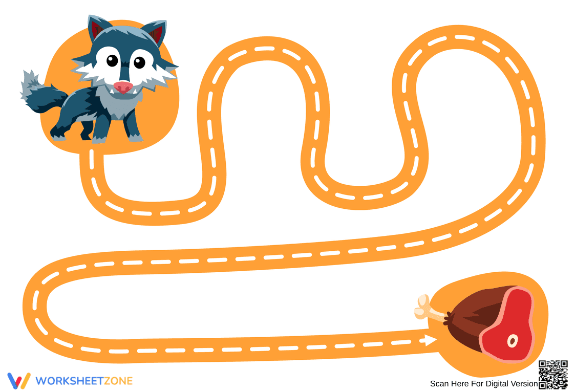 Printable Line Tracing Worksheet | Pre-K & K Ready - Page 1