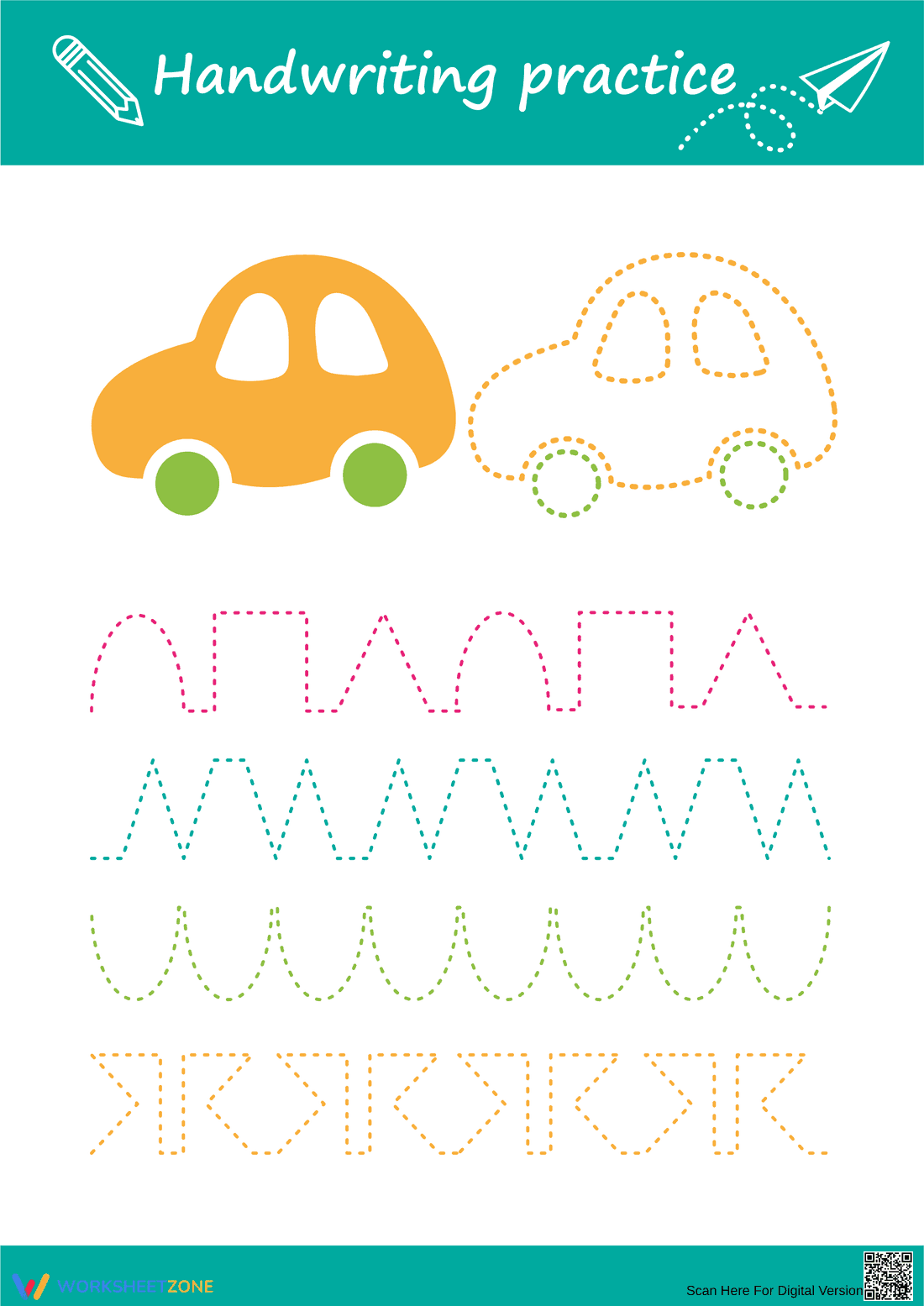 Pattern Tracing Practice | Essential Preschool Worksheet - Page 1