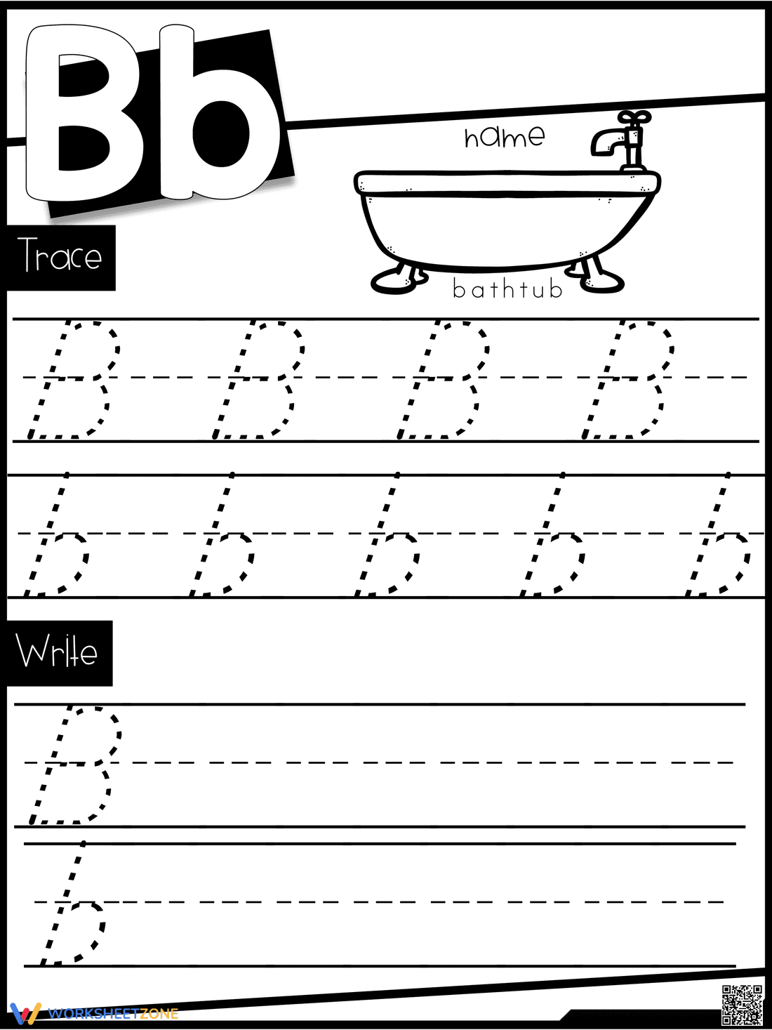 Letter B Practice - Page 1