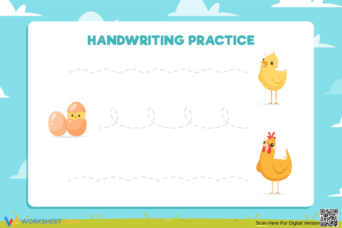 Printable Line Tracing Worksheet | Preschool - Page 1