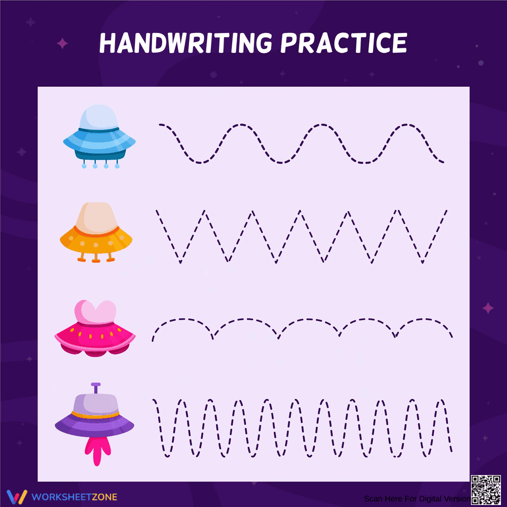 Handwriting Practice Worksheet for Kids - Page 1