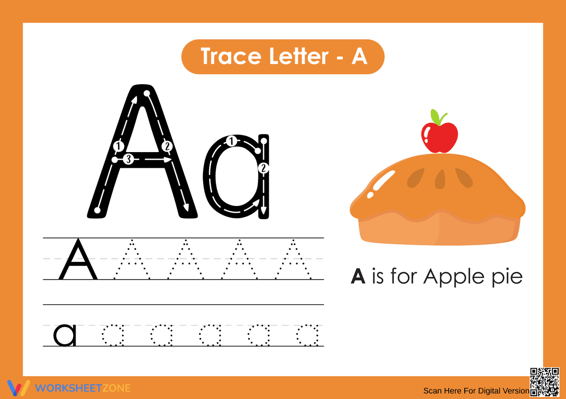 A is for Apple Pie: Learning the Letter A - Page 1
