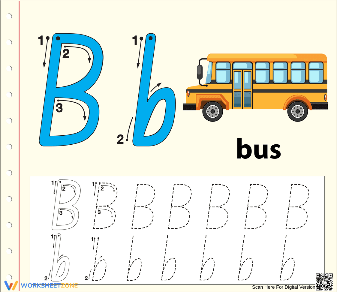 B is for Bus: Learning the Letter B - Page 1
