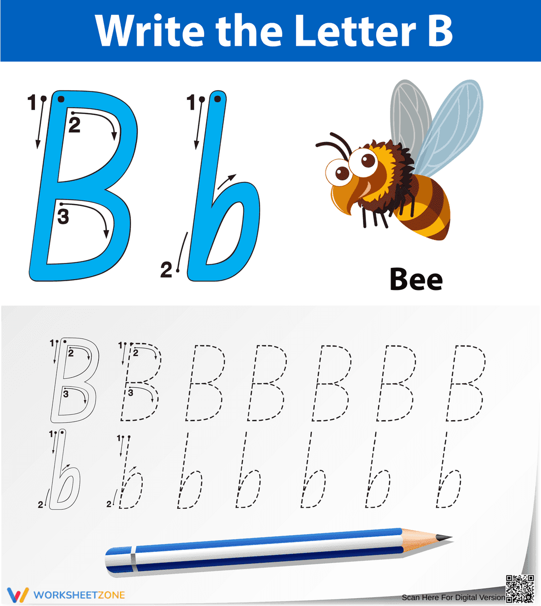 B is for Bee: Fun and Easy Letter B - Page 1