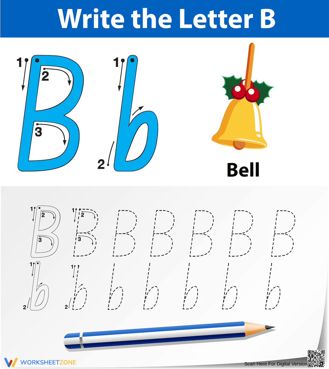 B is for Bell: Learning with Letter B - Page 1