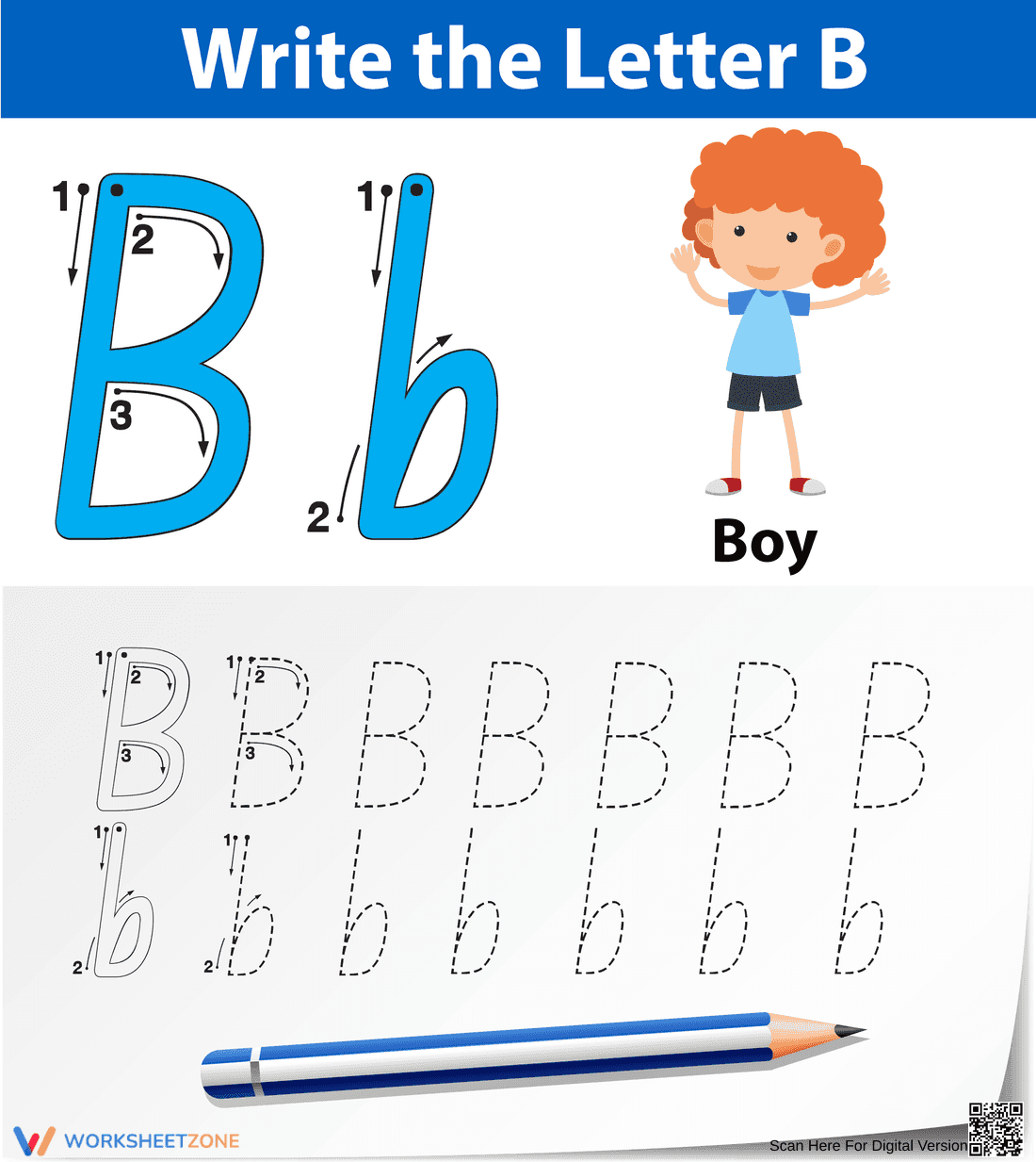 B is for Boy: Discovering the Letter B - Page 1